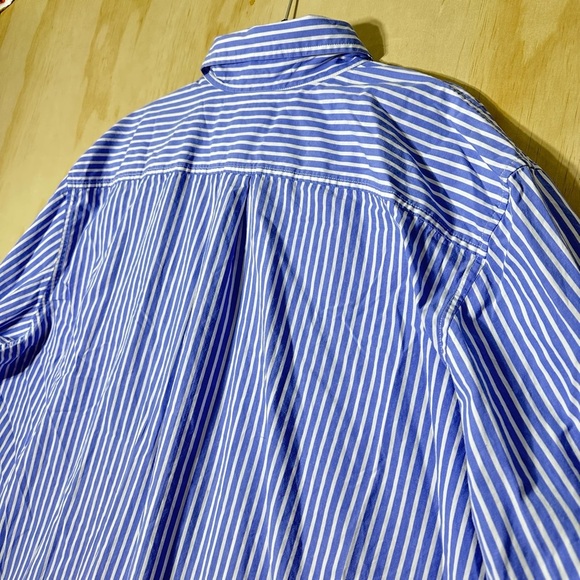 Converse Men's Blue and White Striped Button Down Shirt Cotton XXL - Picture 14 of 14